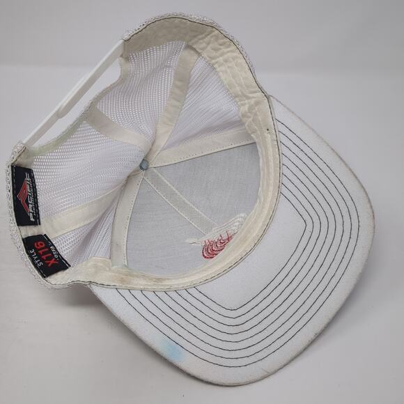 Pacific Headwear Snapback Trucker Hat Gray One Size Mesh Back Logo - Picture 7 of 10